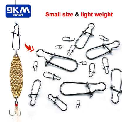 Fishing Snaps- Fast Lock Clips- Stainless Steel Fishing Connector- Duo lock Clips