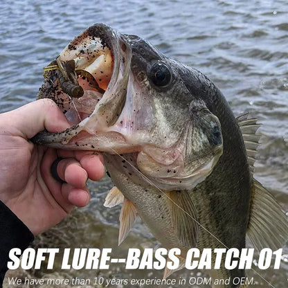 PEAK 6pcs Craws Soft Baits--BASS, PIKE, CATFISH, & other PREDATORS