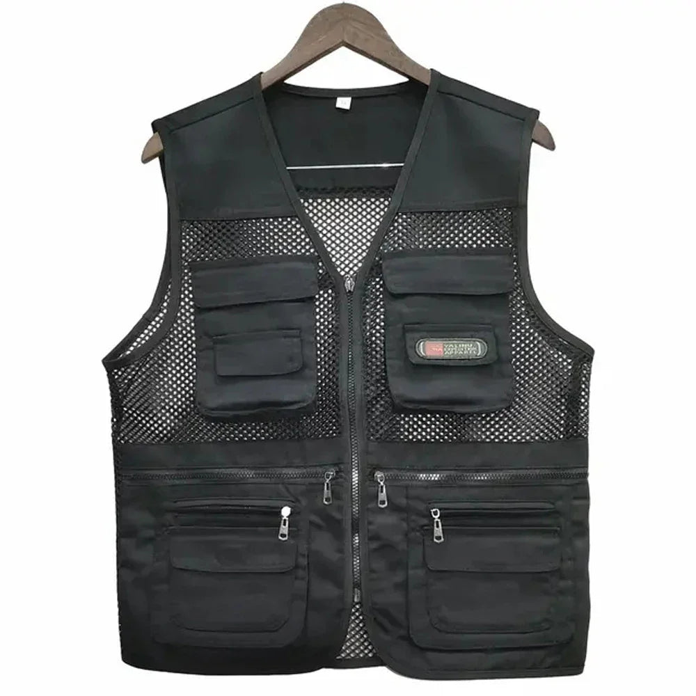 Summer Thin Mesh Vest Leisure Multi-pocket, Fishing Vest, Breathable