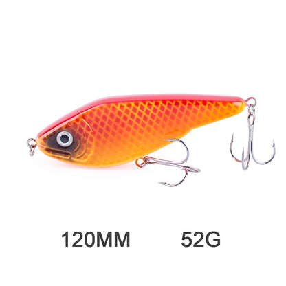 Hanlin Glide/Jerk-bait 75/90/120/150/mm 
FOR BASS, WALLEYE, PIKE, MUSKY, STEELHEAD, SALMON, CATFISH, STRIPERS & INSHORE SPECIES LIKE DRUM, SNOOK, SPECKLED TROUT
