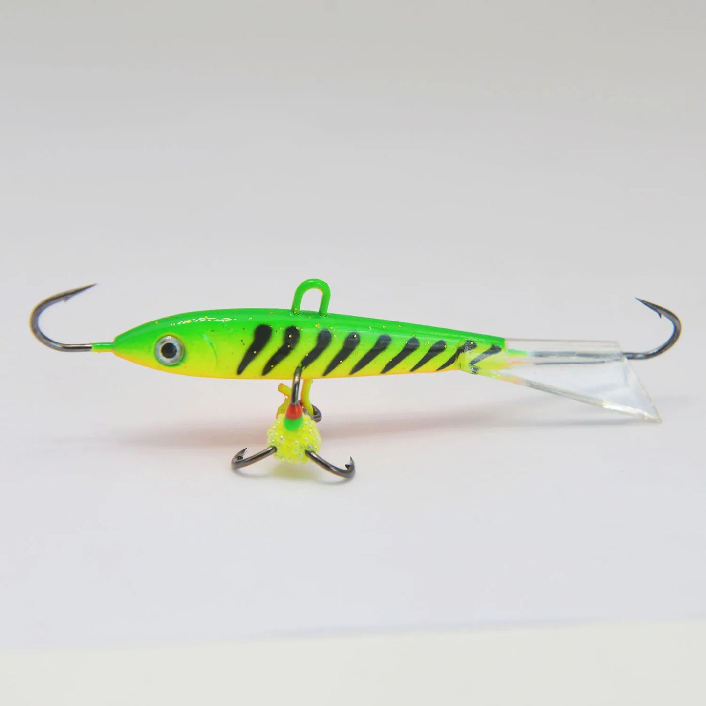 Ice Fishing Lures with Glide Tail Wings , Jigs for Bass, Perch, Walleye, Pike, Bluegill- Vertical Jigs