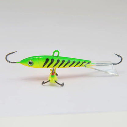 Ice Fishing Lures with Glide Tail Wings , Jigs for Bass, Perch, Walleye, Pike, Bluegill- Vertical Jigs