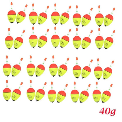 2/20/40pcs Fishing Tackle Luminous Fishing Buoyancy Float, Foam Float Bobber