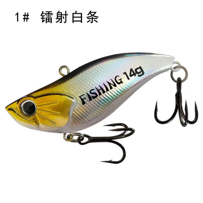 10Pcs Plastic VIB Fishing Lure- Rattling, Vibrating Hard Lure Kit- Bass ,Trout, Walleye, Pike