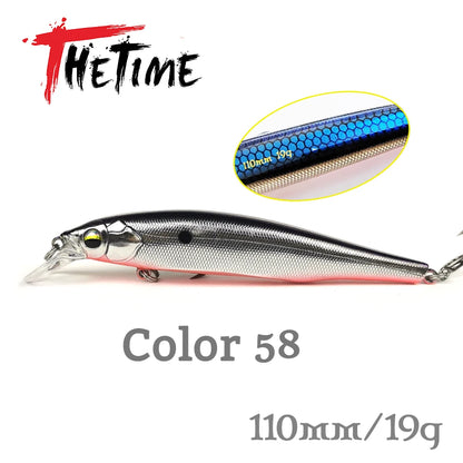 New TH110 II 110mm 19g  Suspending  Jerkbait- For Bass, Trout, Perch, Pike, Walleye -ALL Predator Gamefish aka:Vision 110