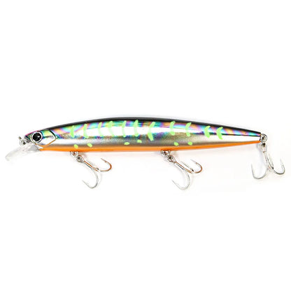 B&U 135mm 27.1g Ultra Long Casting 135S Saltwater Sinking Minnow--GREAT for Seabass, Stripers, Salmon, Steelhead, Coastal Trout, Pike, Musky & other PREDATORS