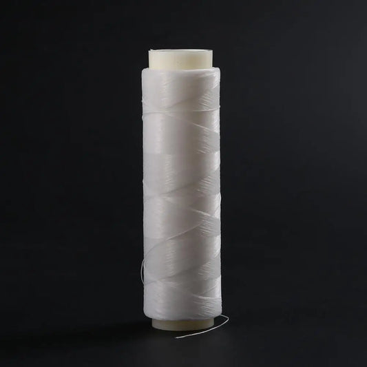 200m Nylon Bait Elastic Thread, Lightweight ,White Invisible  Line, Strong Wear-Resistant