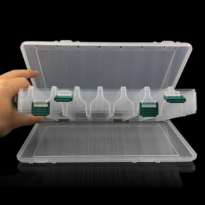 14 Grid Fishing Lure Box Large Capacity Double Sided Fishing Storage Case Portable  for  Lures