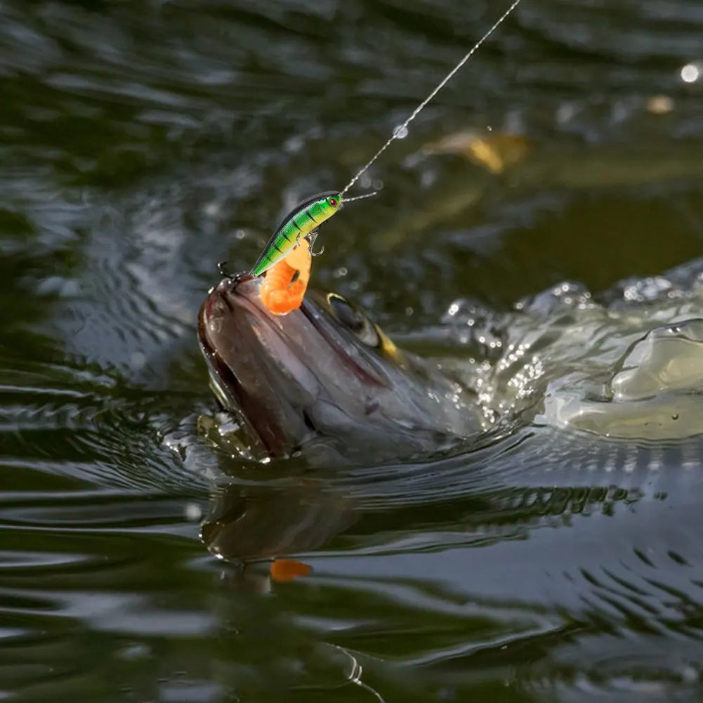 5pcs 10cm 8g Hard Bait, 3D Eyes, for Trout Bass Pike Walleye Fishing