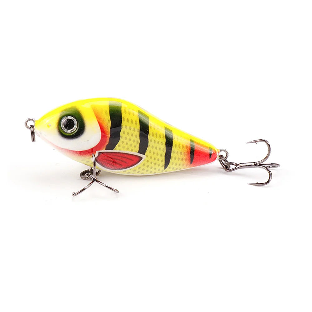 GOBASS Sinking Jerkbait- VIB Lure 60mm 13g Rattlin' Lipless Crankbait/ for BASS, PIKE, WALLEYE, TROUT, SALMON- INSHORE GAMEFISH