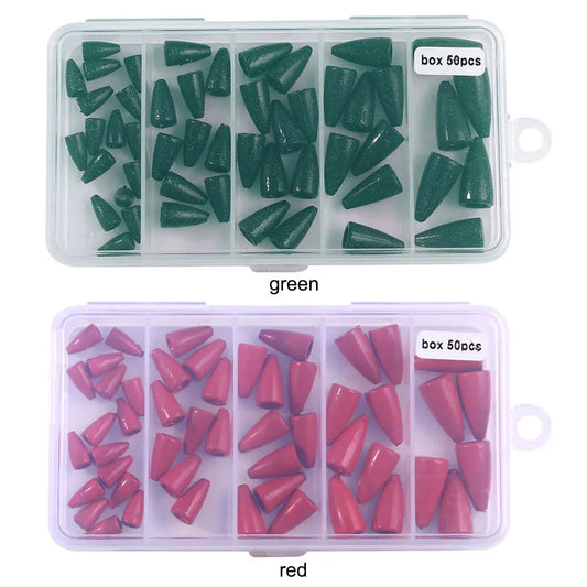 50PCs Bullet Fishing Sinkers, Worm Weights, Slip Weights- Saltwater Freshwater