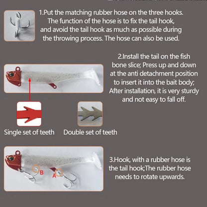 5PCS 44g Artificial Bait Lumious/Glow Mackerel Sea Bullet Bass Snapper Fishing - Swimbait, Jigging