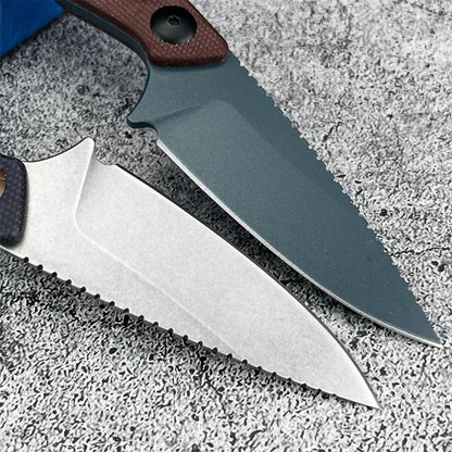 BM 203BT Fixed Blade Knife with Sheath D2 Steel Blade G10 Handle- Outdoor EDC Camping Knife, Hiking, Hunting, Survival Tool