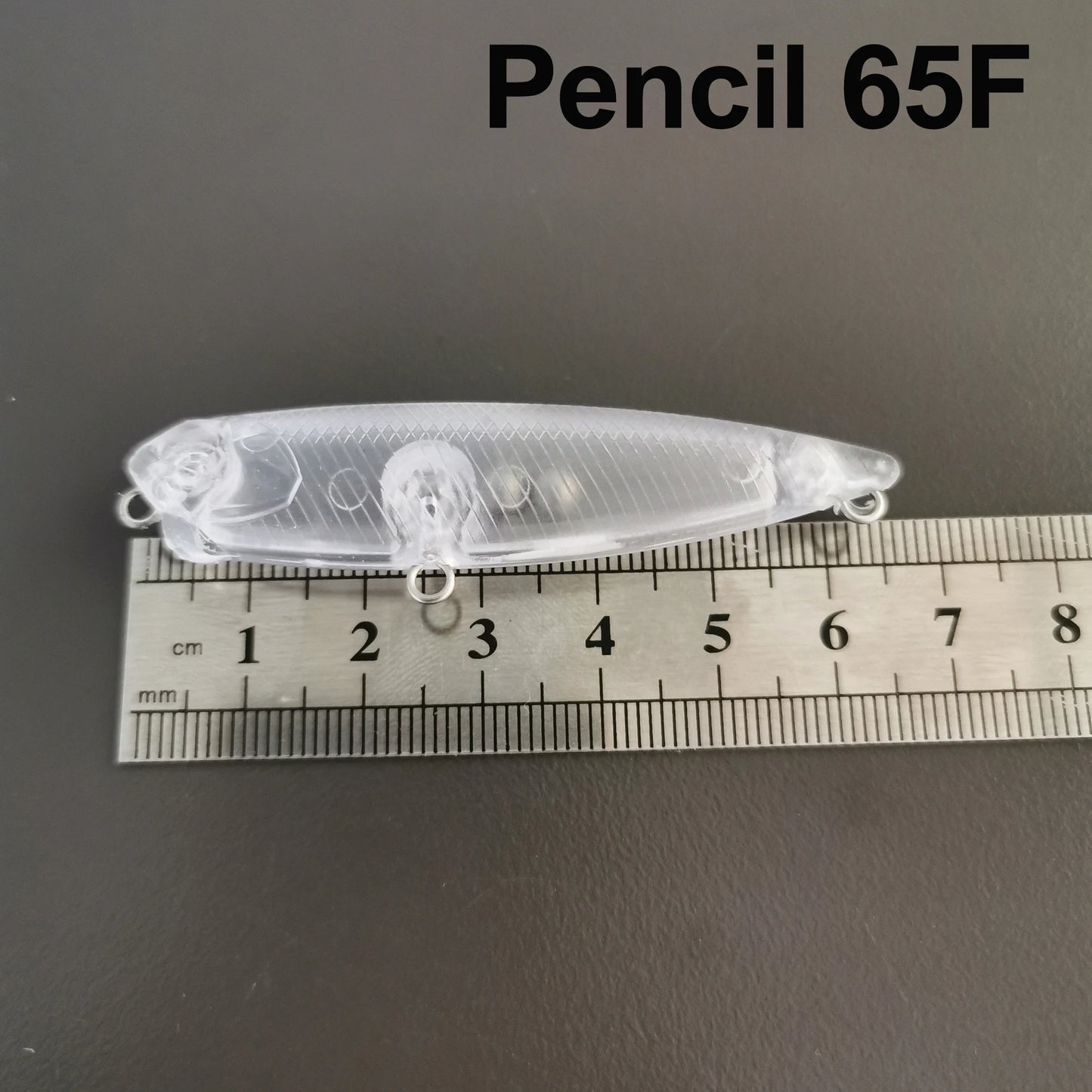 TheTime 10Pcs DIY Blank Lure Body 5.8/12/15g Unpainted Spearhead RYUKI 65/80/95mm Transparent Sinking Minnow,Hard Baits