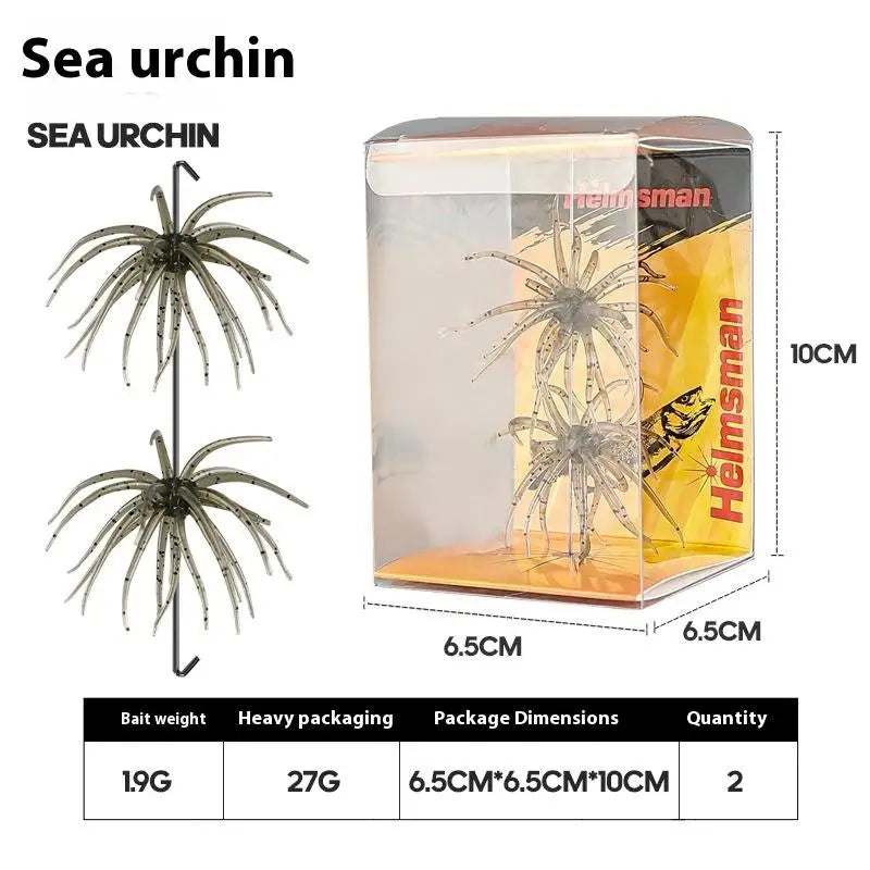 1/2Pcs Simulated Sea Urchin Lures- Soft Silicone- For Bream, Pike, Sea Bass, Tilapia- Gears TPR Fishing Lure
THIS IS THE HOT NEW BASS BAIT!