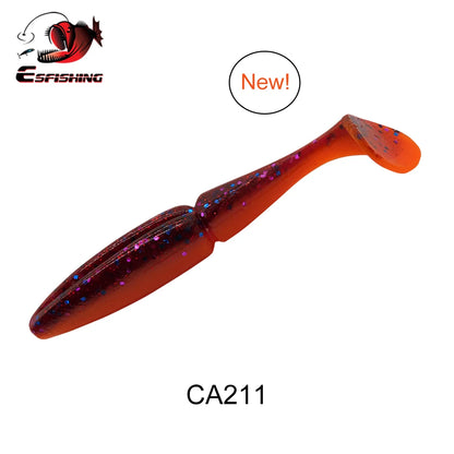 ESFISHING Pike, Walleye, Bass Fishing Lure 100mm125mm155mm 200mm- Easy Shiner- boot tail